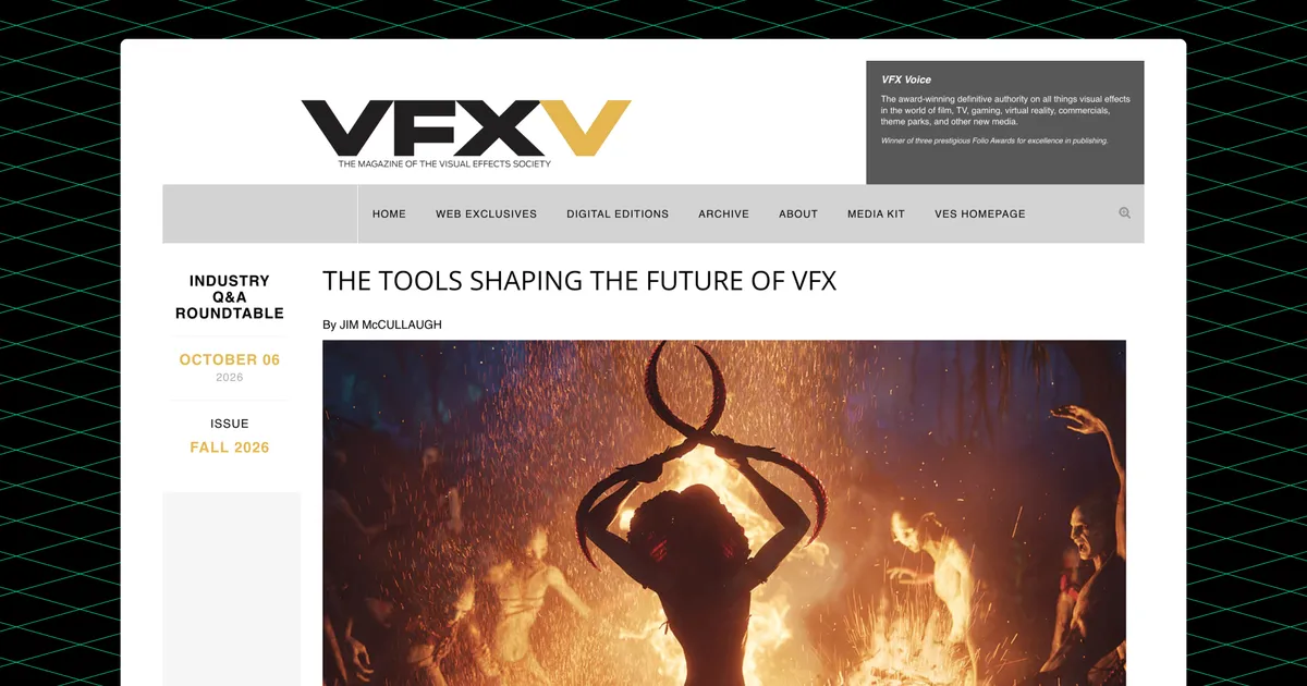 Beeble in VFX Voice: the tools shaping the future of VFX
