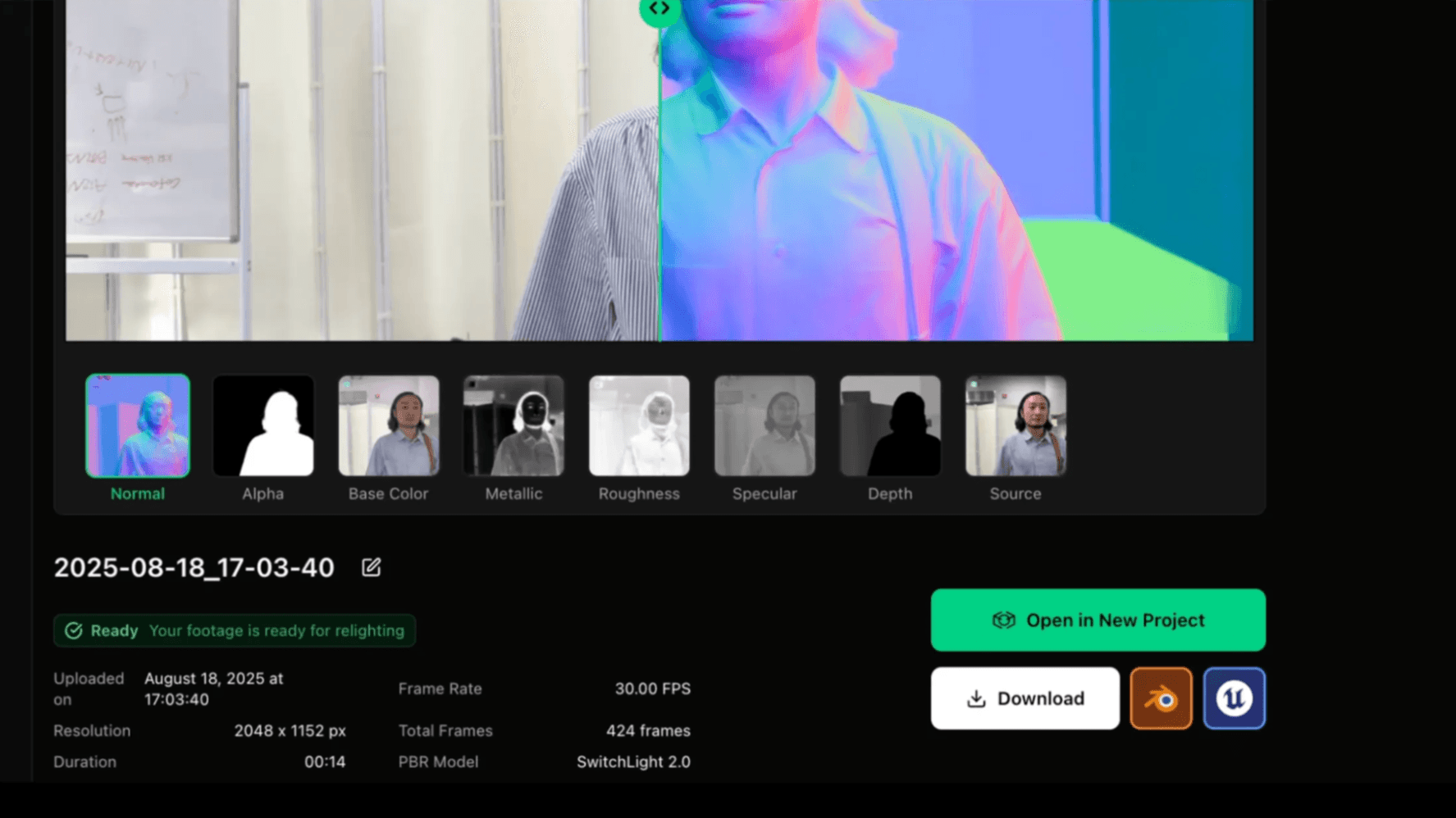 Processing in Beeble Web