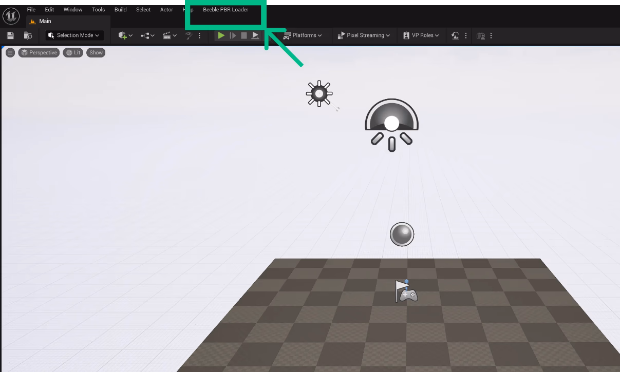 Beeble PBR Loader menu